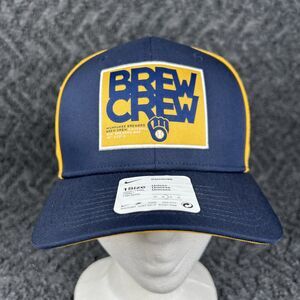 Nike Classic99 MLB Milwaukee Brewers Brew Crew Patch Snapback Adjustable Hat Cap